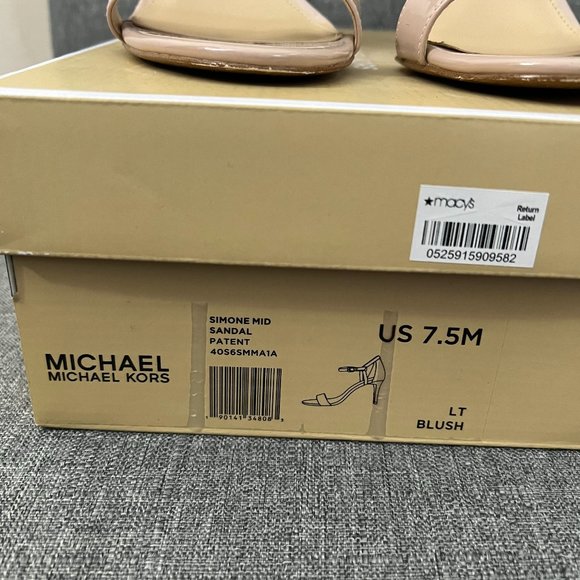 MICHAEL Michael Kors "Simone" patent leather sandals - Picture 4 of 7